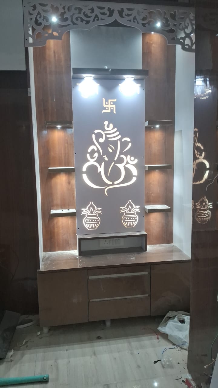 Bespoke Backlit Lord Ganesha Mandir